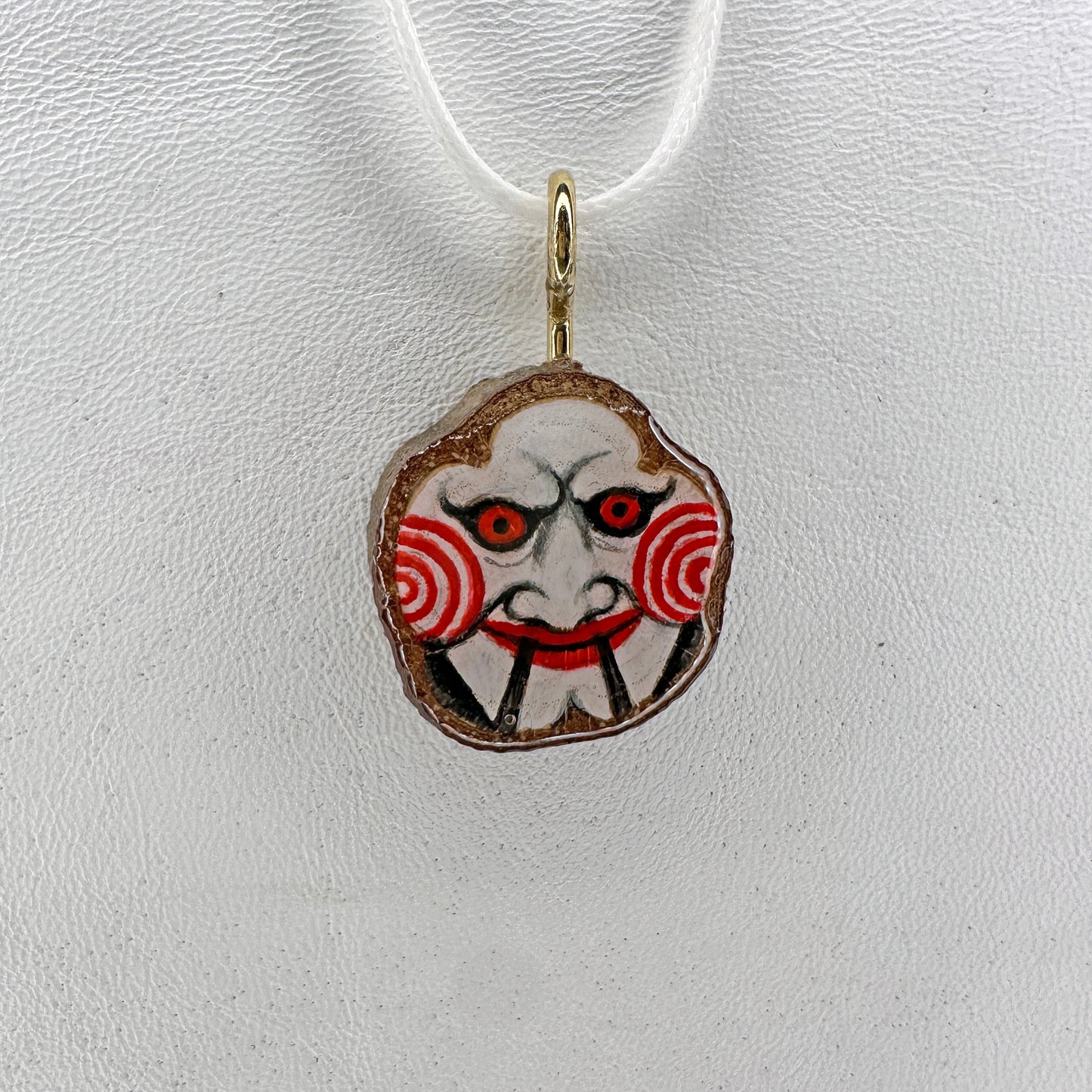 Saw Billy Wooden Slice Pendant