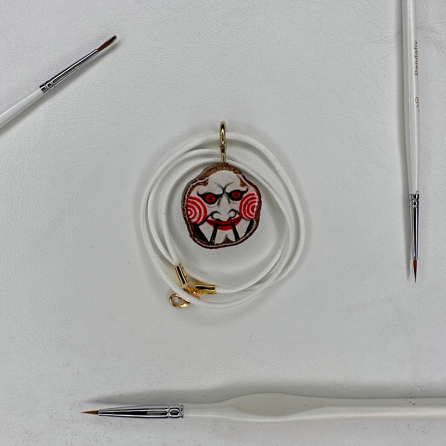 Saw Billy Wooden Slice Pendant