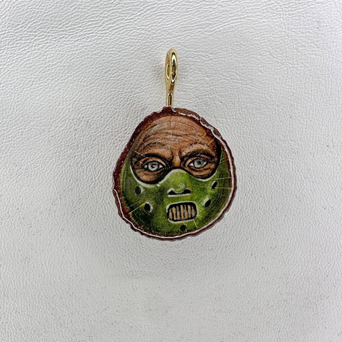 Silence Of The Lambs Hannibal Lector Wooden Slice Pendant
