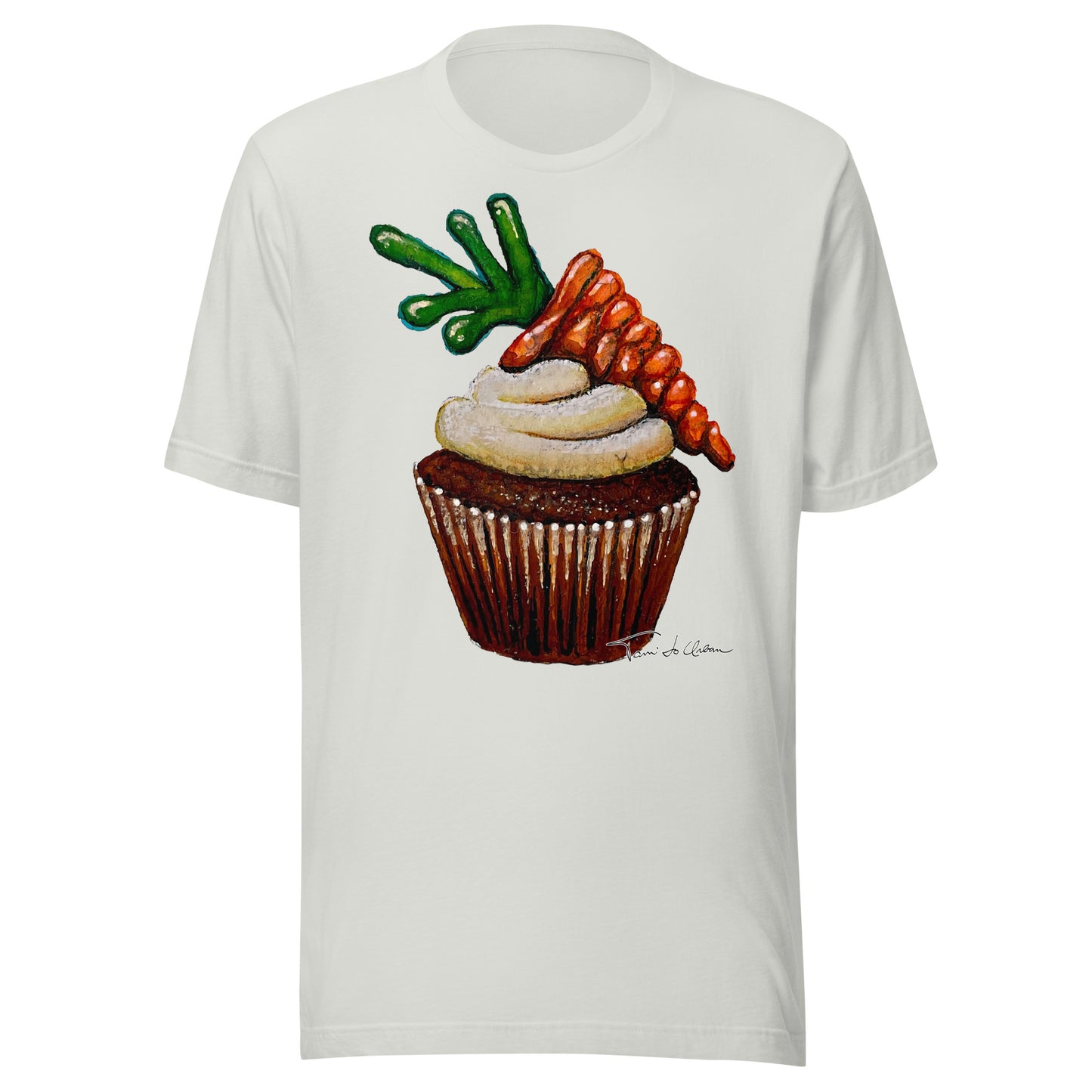 Carrot Cupcake Crew Neck T-Shirt