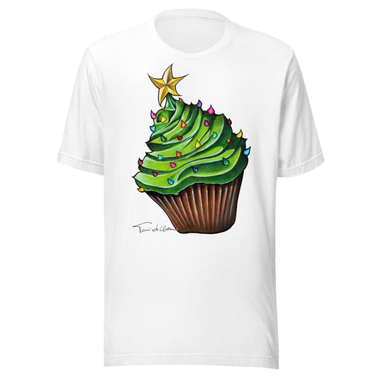 Christmas Cupcake Crew Neck T-Shirt