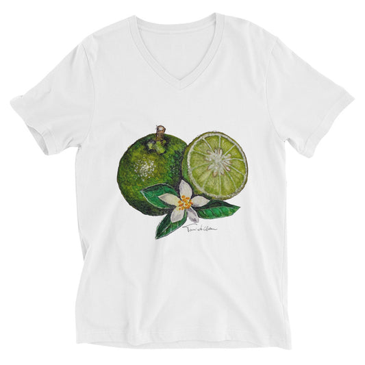 Key Lime Blossom Breeze V-Neck T-Shirt
