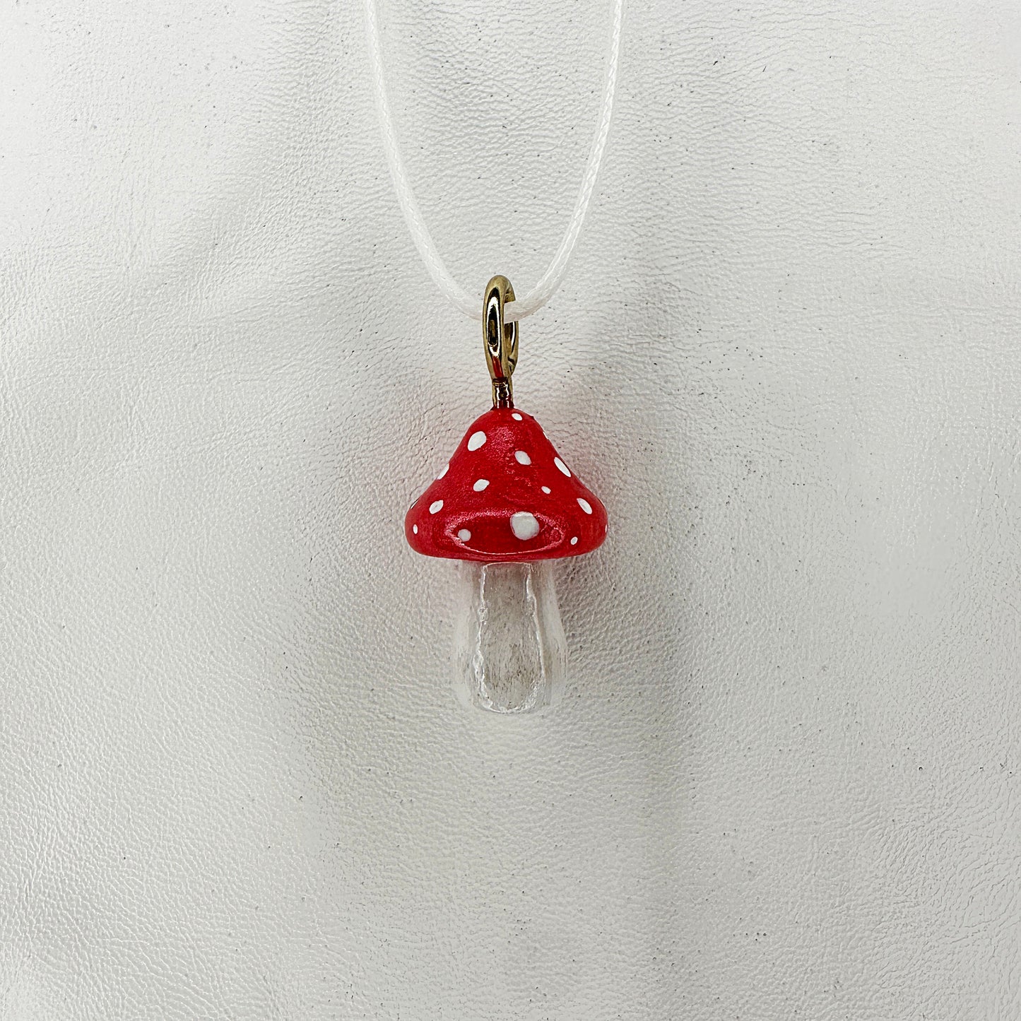 Amanita Muscaria Wooden Mushroom Pendant