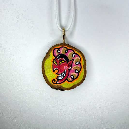 HIM Wooden Slice Pendant