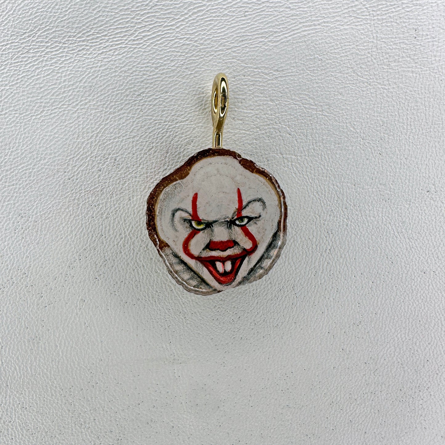 IT Pennywise Wooden Slice Pendant