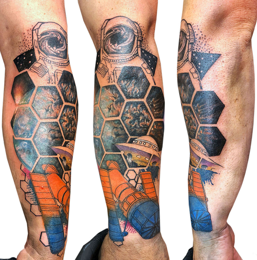 Spaceman Intergalactic Tattoo