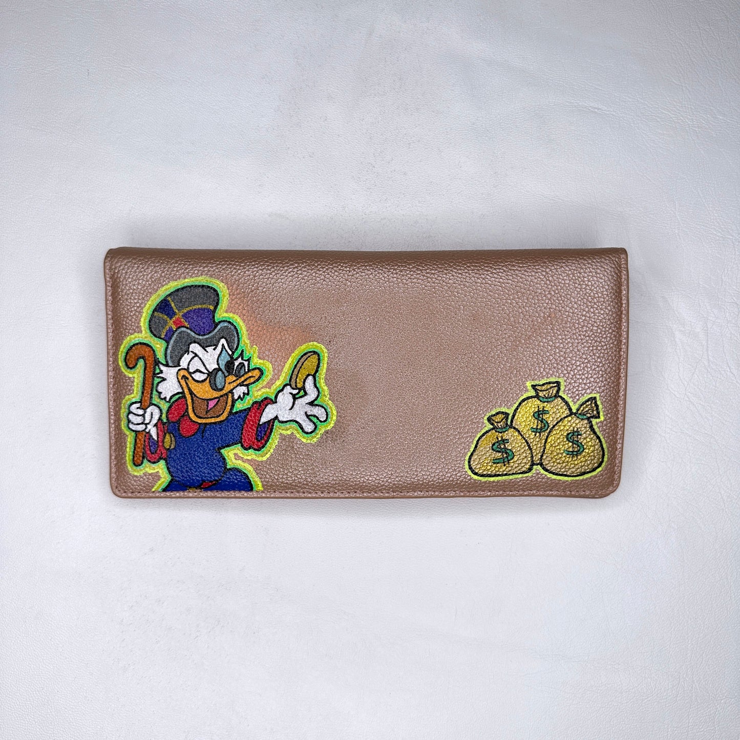 Scrooge McDuck Custom Leather Wallet