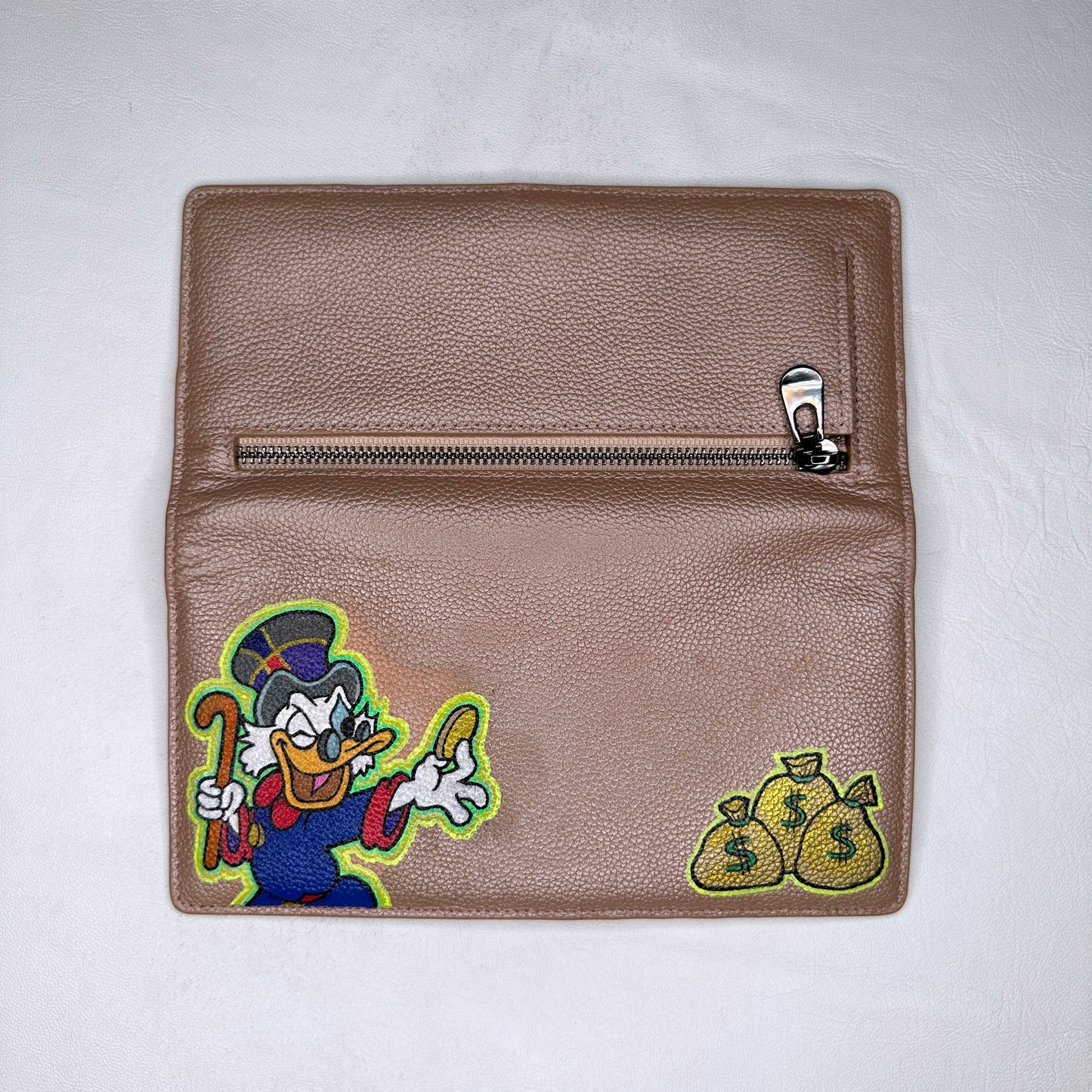 Scrooge McDuck Custom Leather Wallet