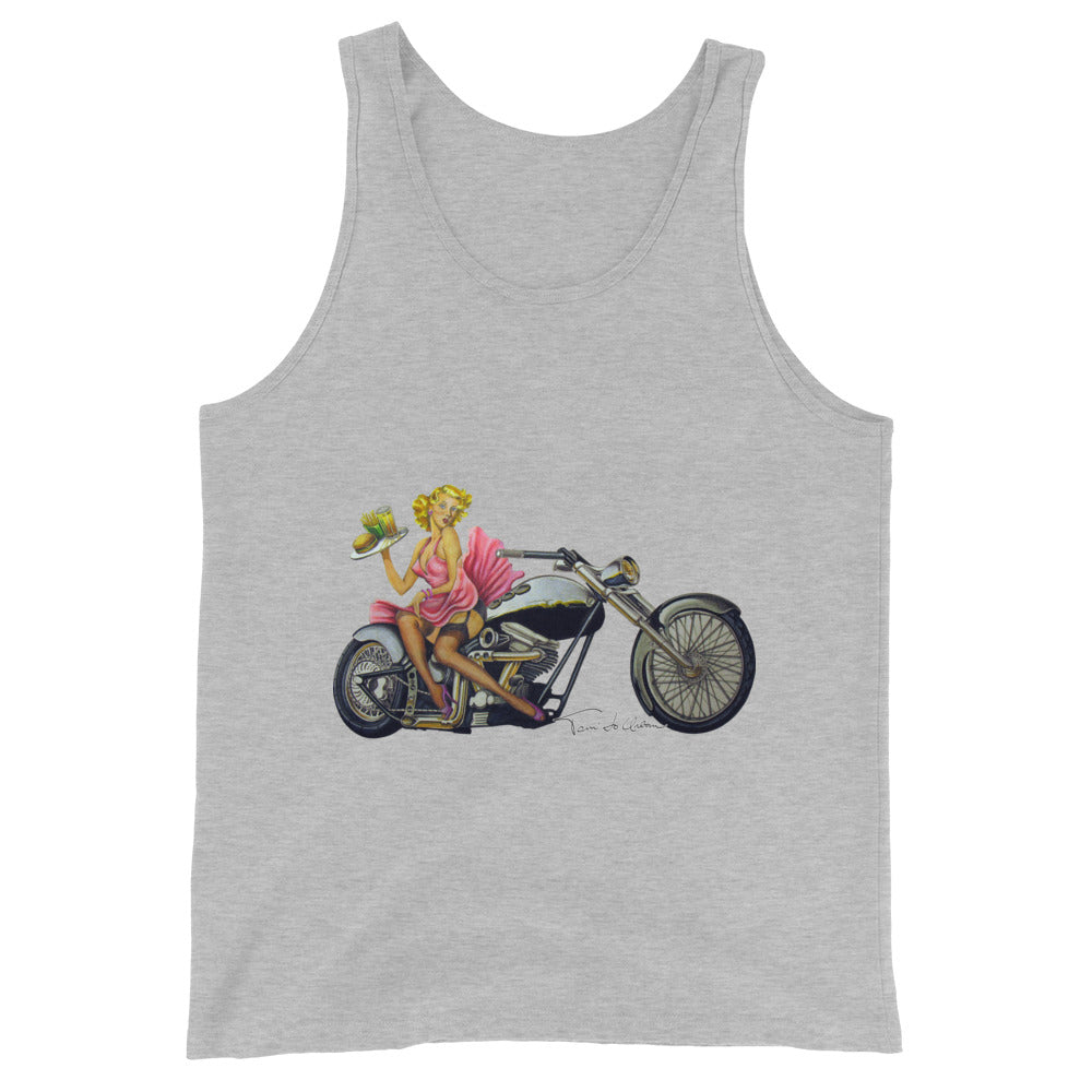 Hot-Rod Waitress Pin-Up Tank Top