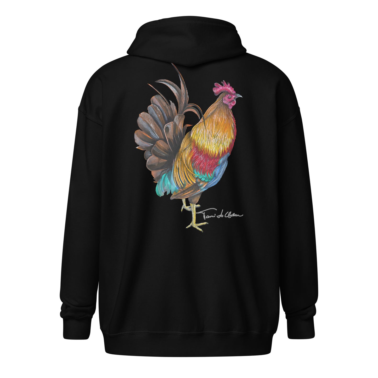 Key West Rooster Zip Hoodie