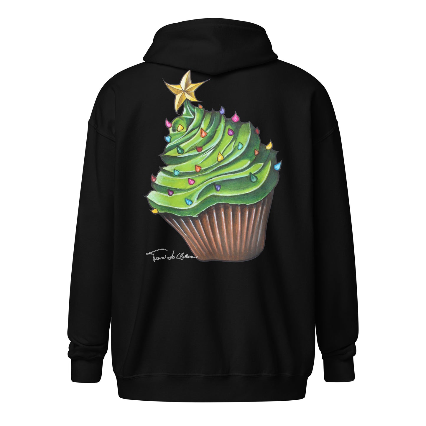 Christmas Cupcake Zip Hoodie