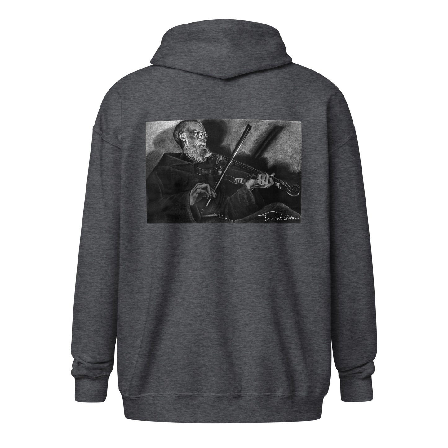 Father Solanus Playing His Violin Zip Hoodie