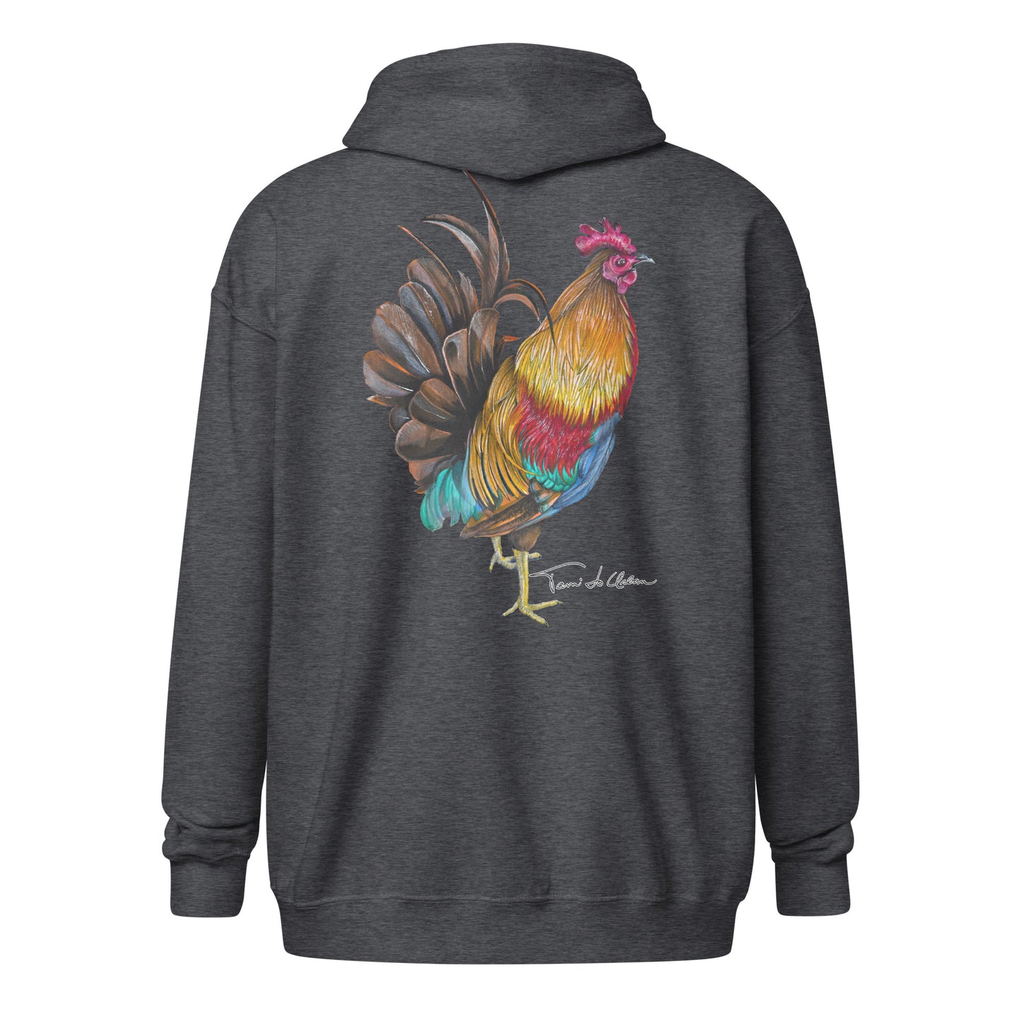 Key West Rooster Zip Hoodie