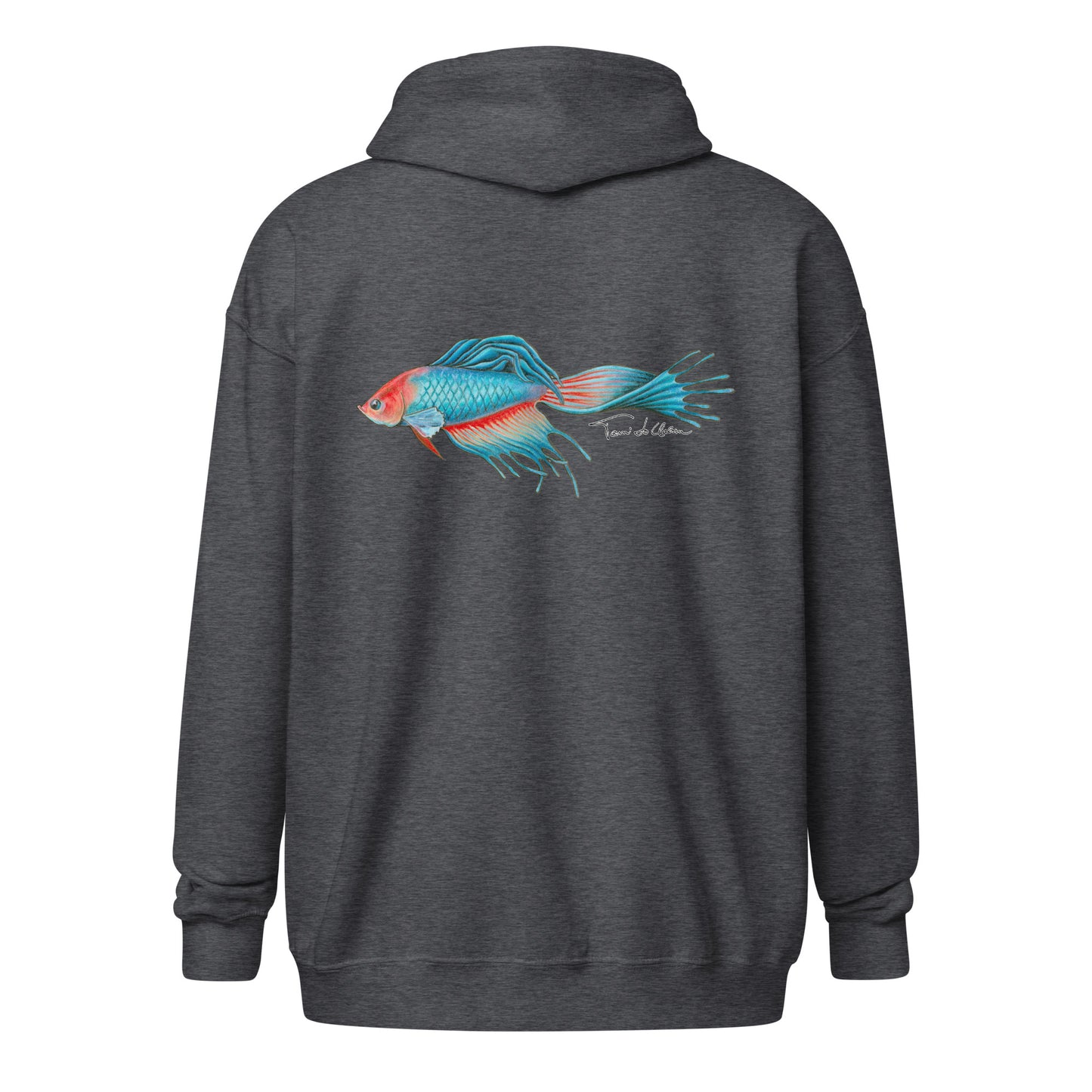 Betta Fish Zip Hoodie