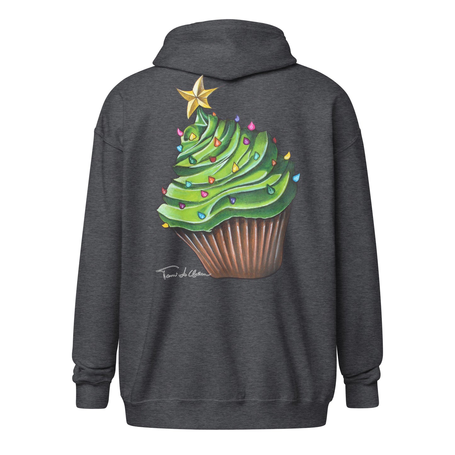 Christmas Cupcake Zip Hoodie