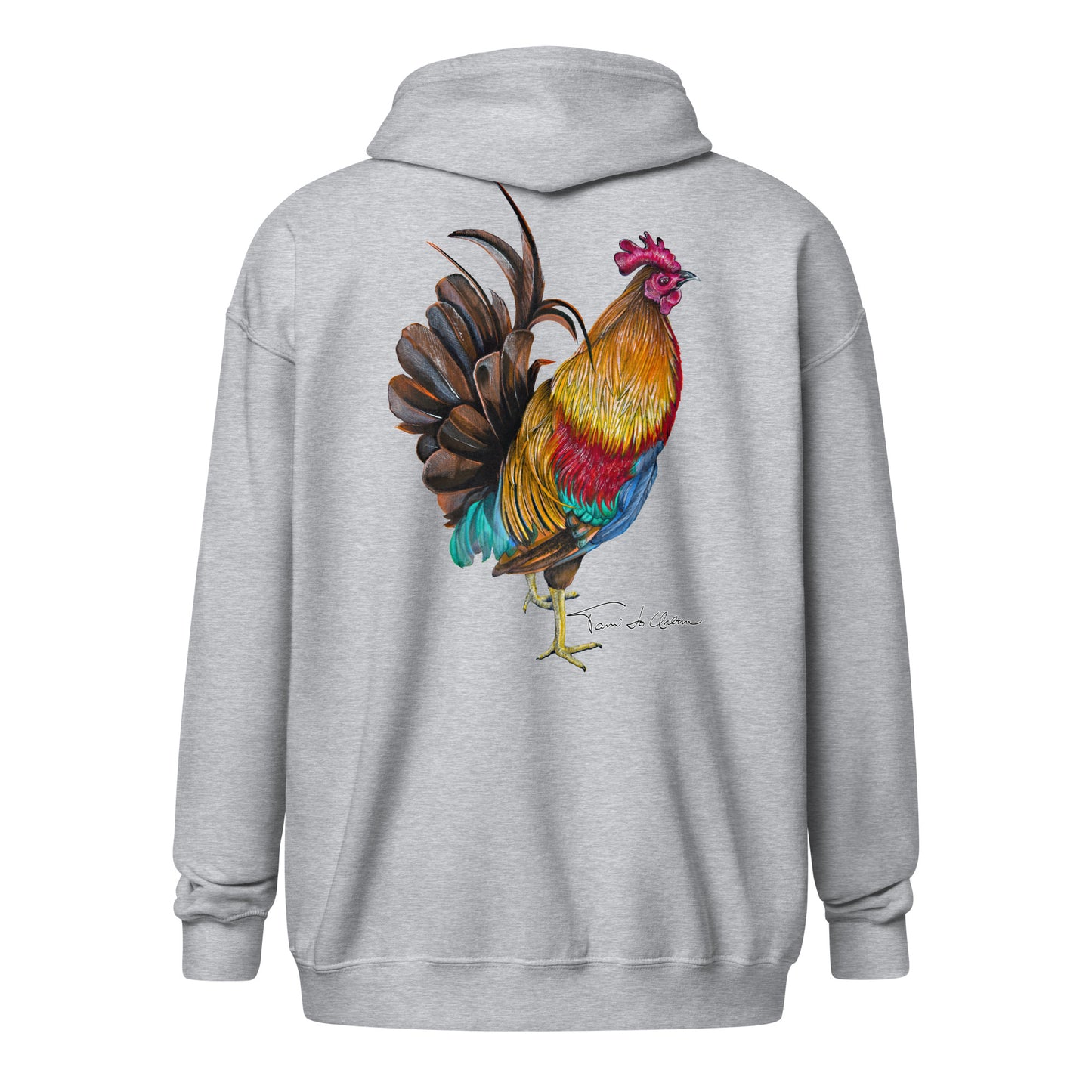 Key West Rooster Zip Hoodie