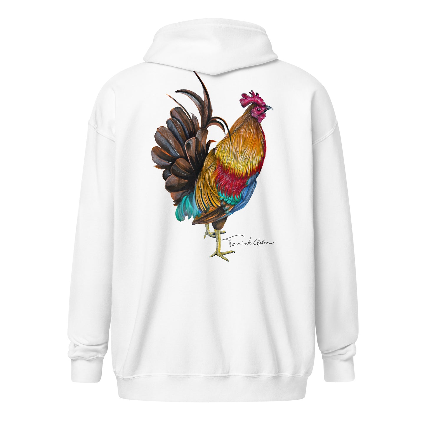 Key West Rooster Zip Hoodie