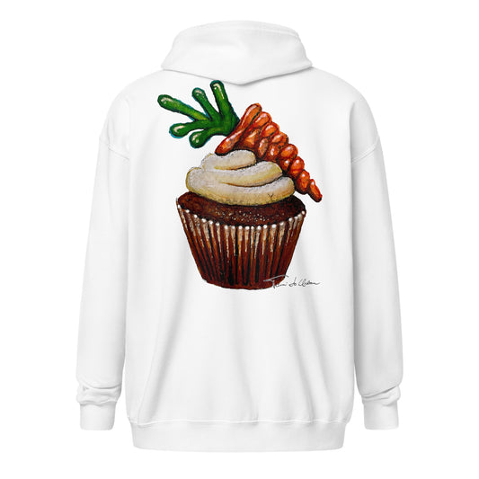 Carrot Cupcake Zip Hoodie