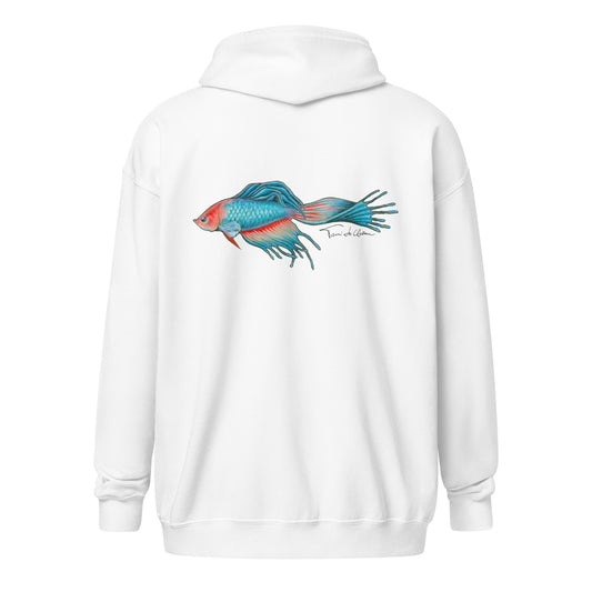 Betta Fish Zip Hoodie