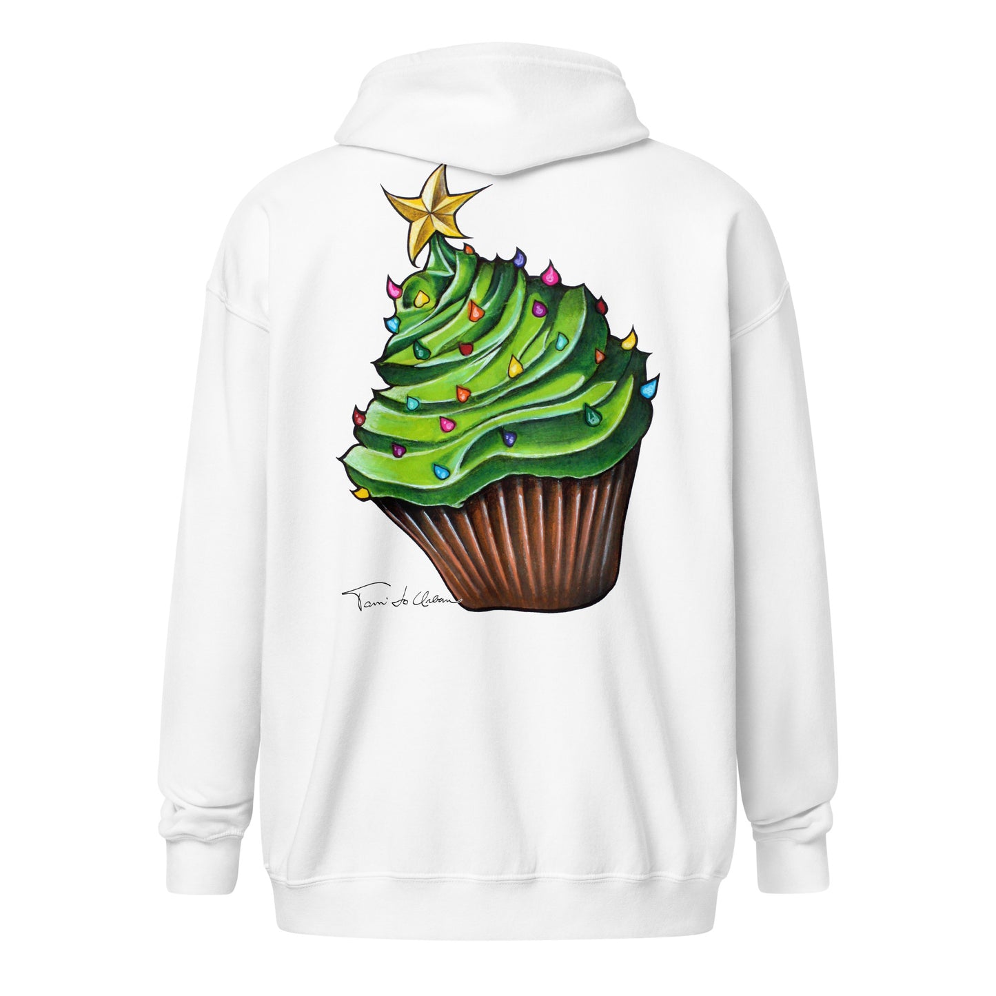 Christmas Cupcake Zip Hoodie