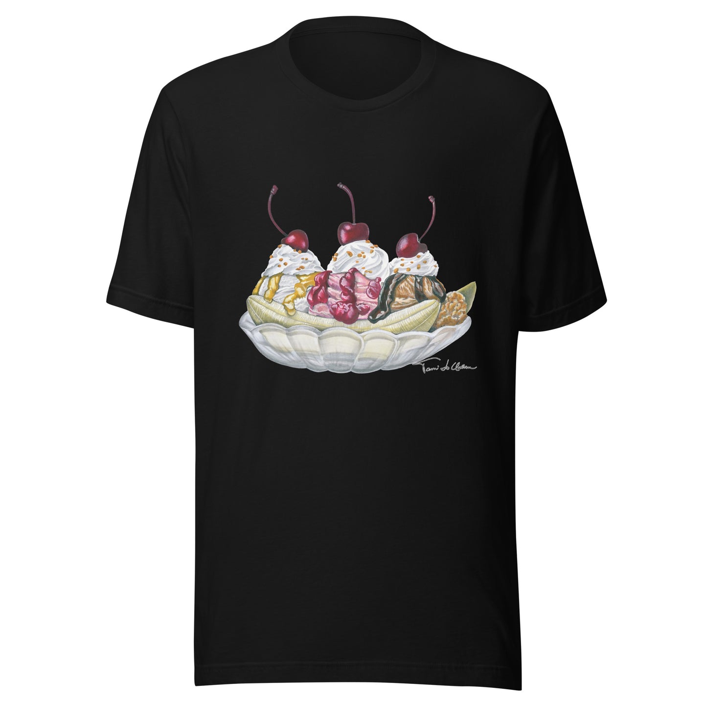 Neapolitan Banana Split Crew Neck T-Shirt
