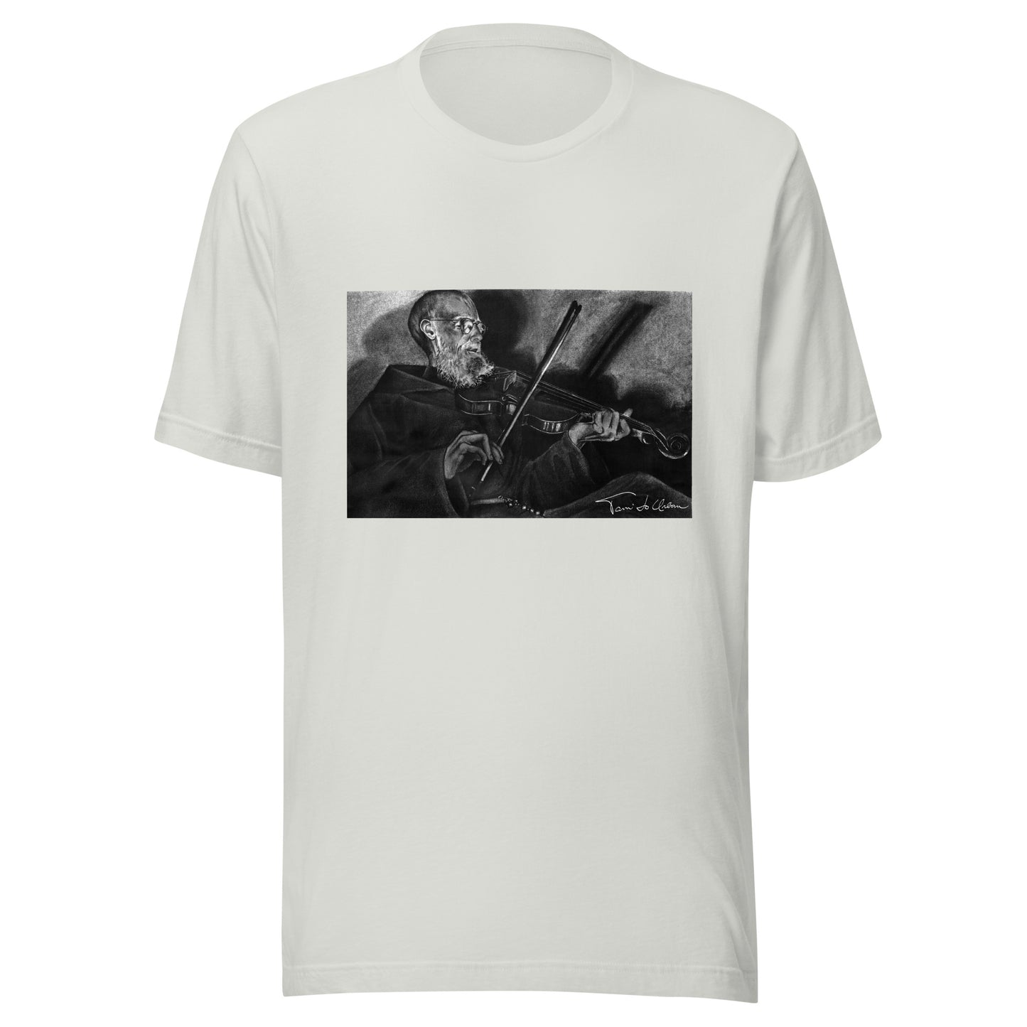 Father Solanus Playing His Violin Crew Neck T-Shirt