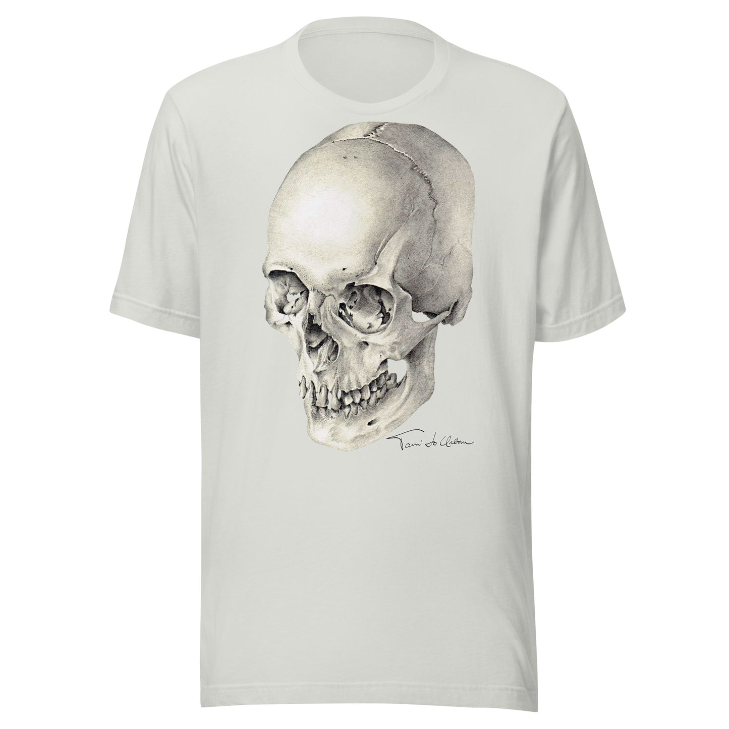 Skull Halftone Crew Neck T-Shirt