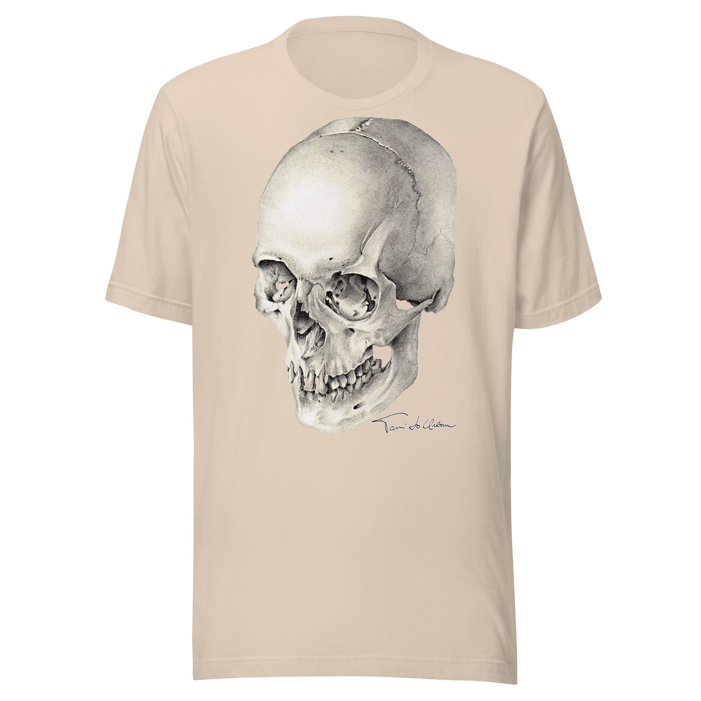 Skull Halftone Crew Neck T-Shirt