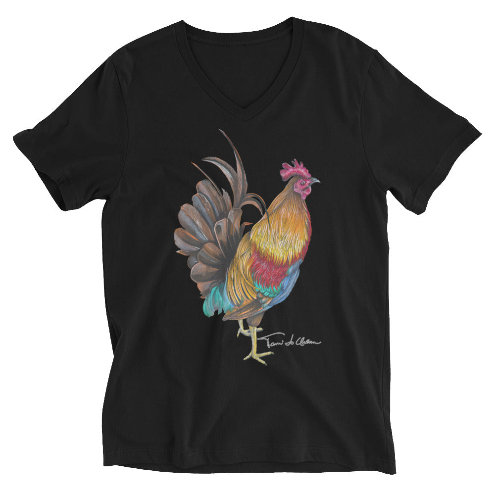 Key West Rooster V-Neck T-Shirt