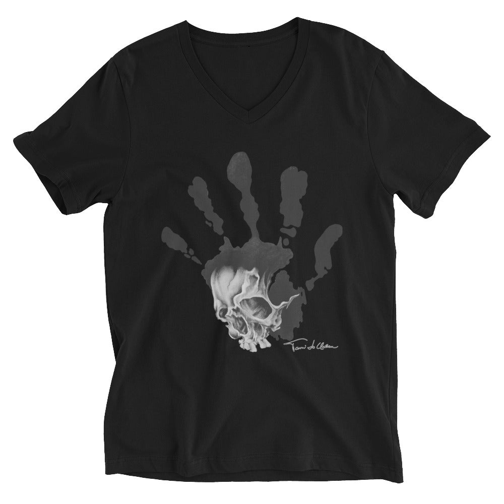 Faceprint V-Neck T-Shirt