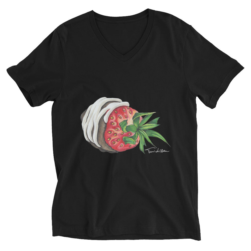 Magic Shell Strawberry V-Neck T-Shirt