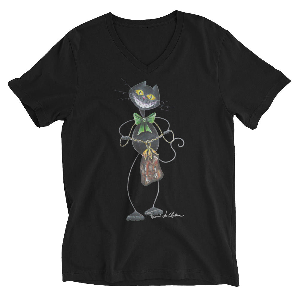 Kitty Kat V-Neck T-Shirt