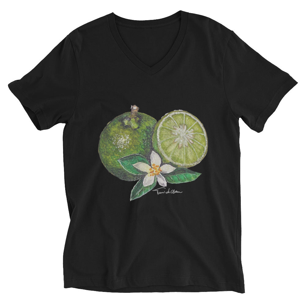Key Lime Blossom Breeze V-Neck T-Shirt