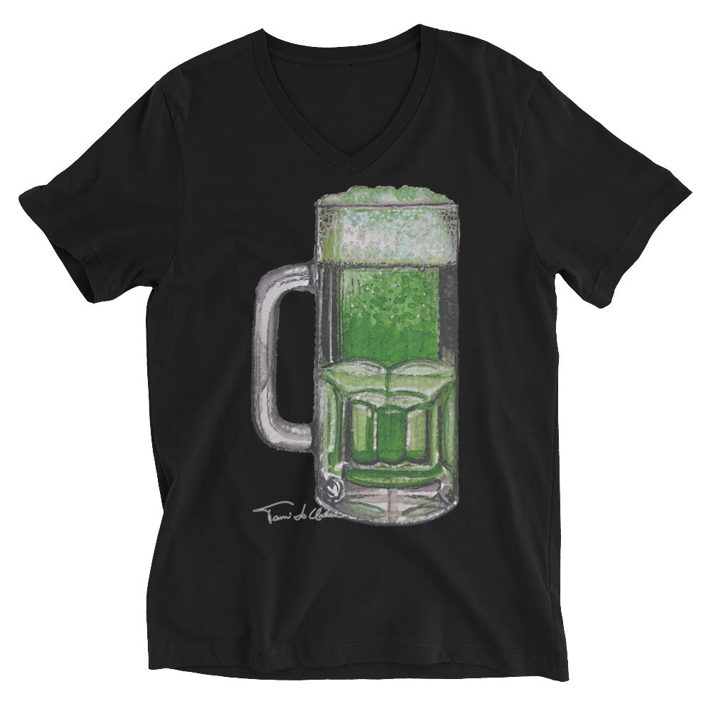 Green Beer V-Neck T-Shirt