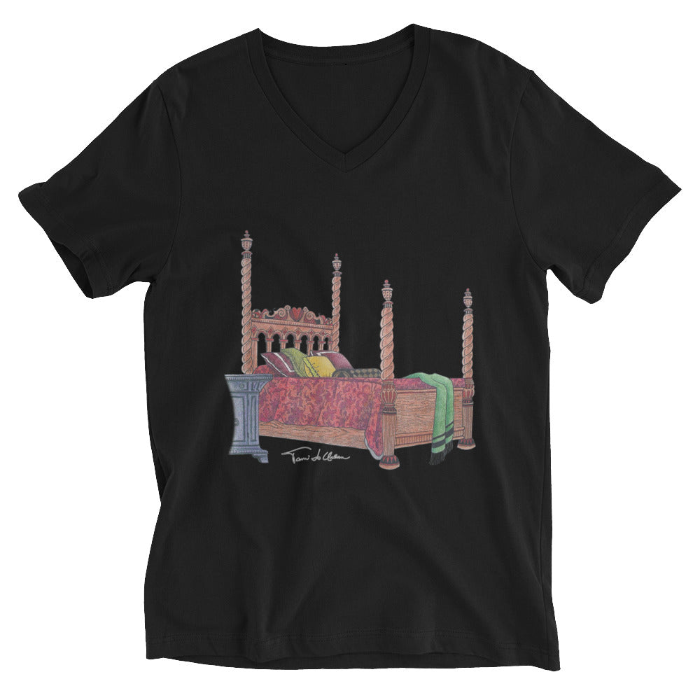 Four Poster V-Neck T-Shirt