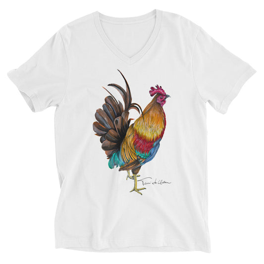 Key West Rooster V-Neck T-Shirt