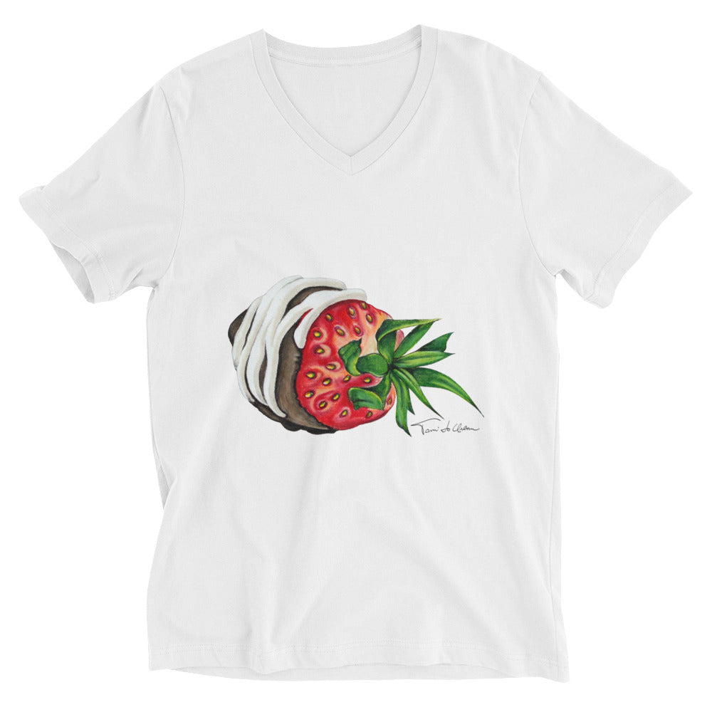 Magic Shell Strawberry V-Neck T-Shirt