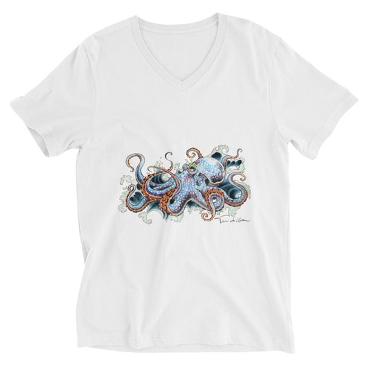 Octopus V-Neck T-Shirt