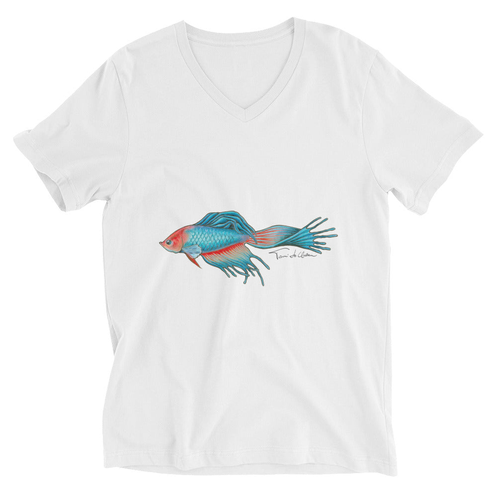 Betta Fish V-Neck T-Shirt