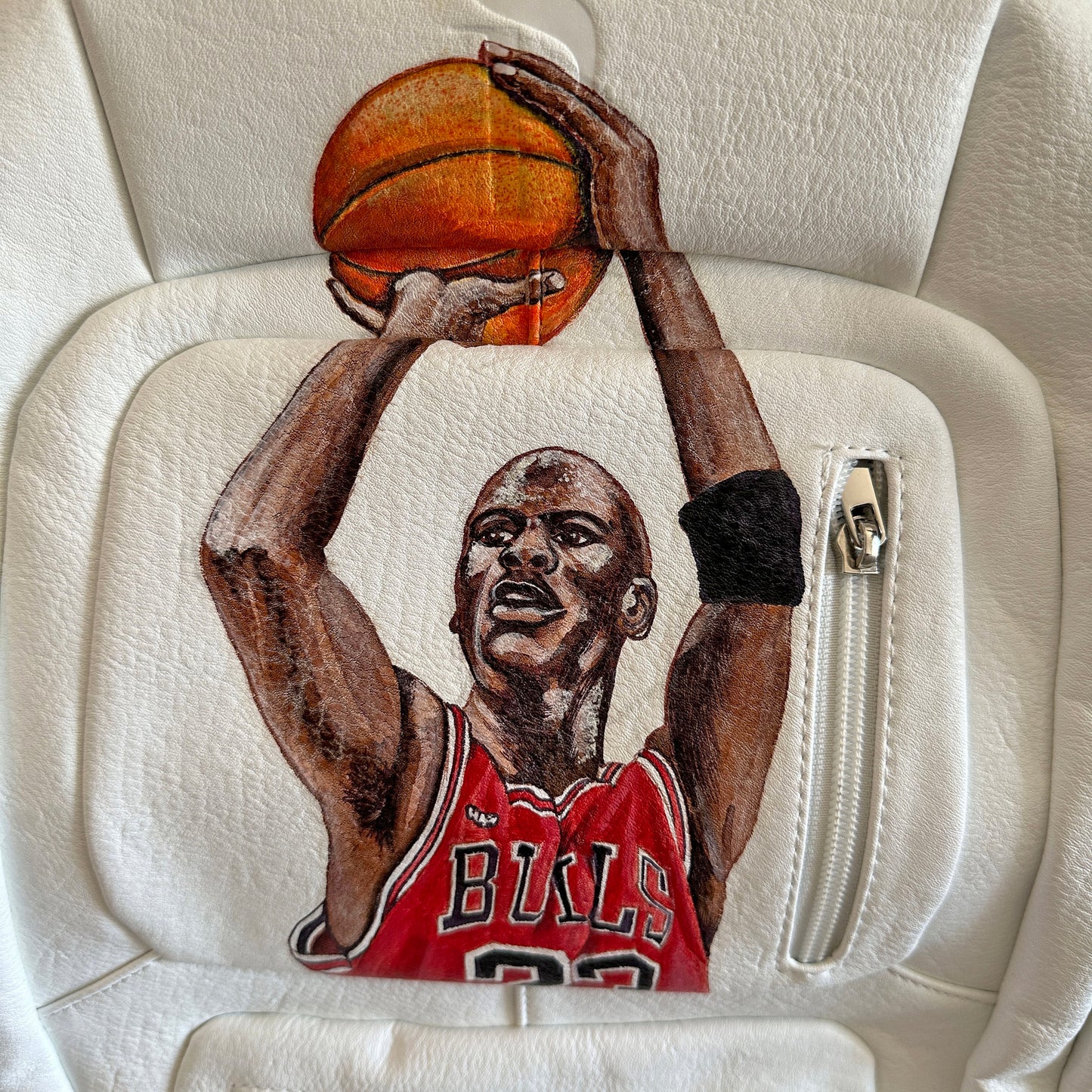 Sole Premise Tumbled Luciano Leather Michael Jordan Custom Backpack